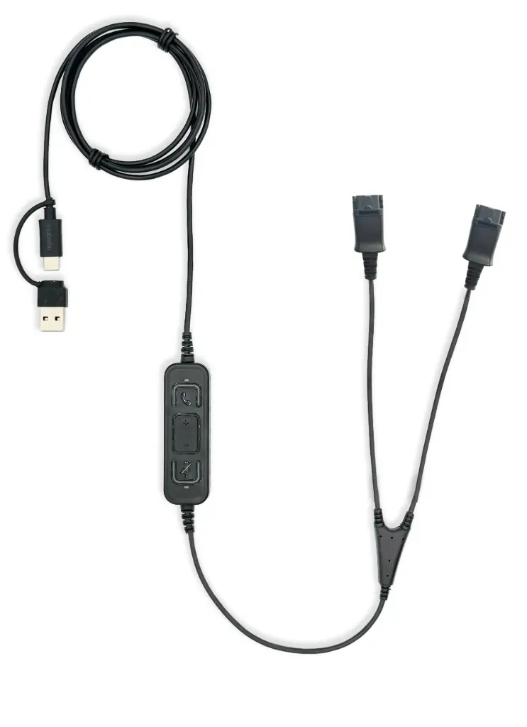 Double écoute QD Connect POLY- 150 cm