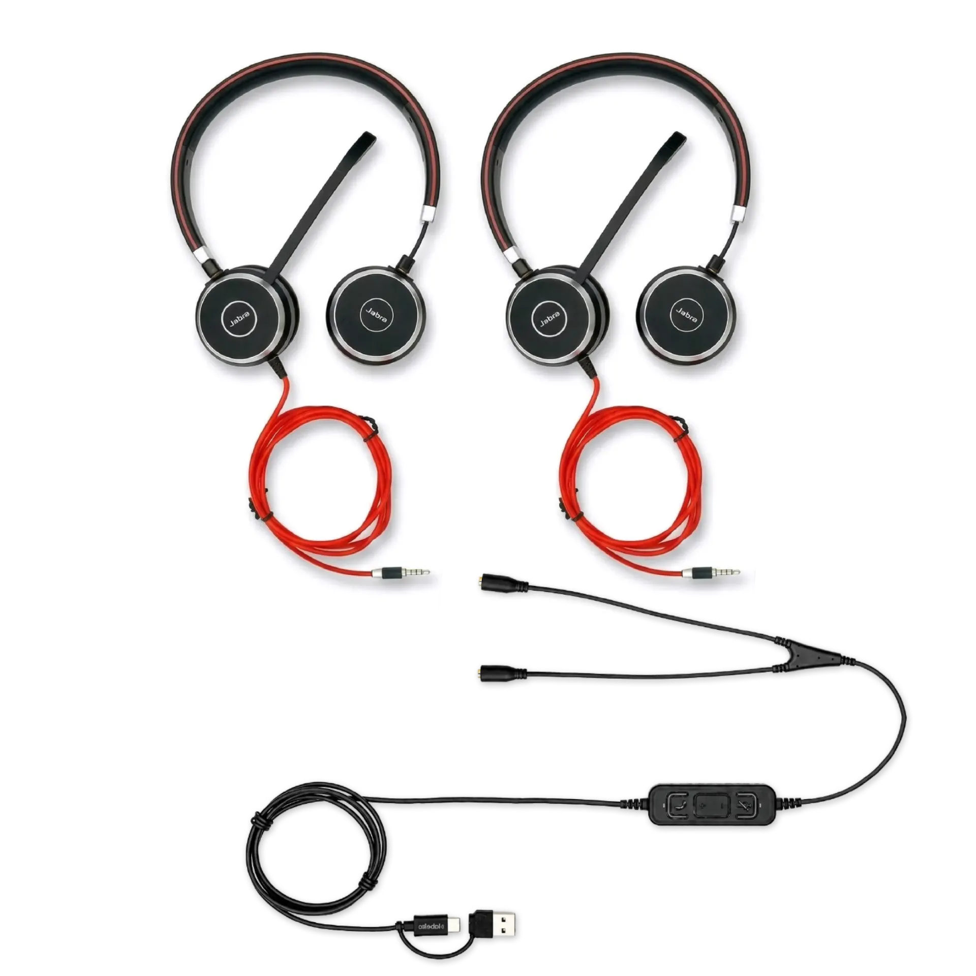 KIT Double écoute Jabra Evolve 40 C-A